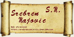 Srebren Majović vizit kartica